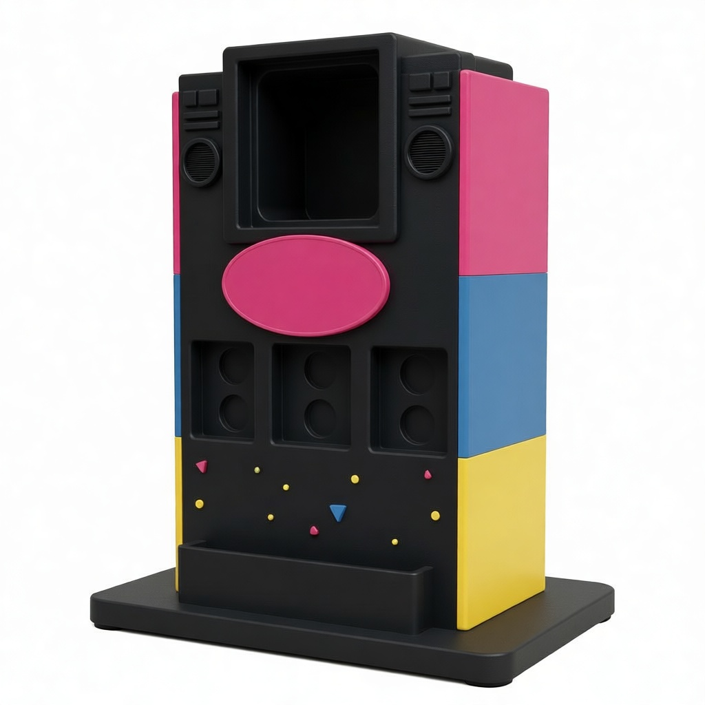Tetris Arcade Machine Model free 3D printable STL