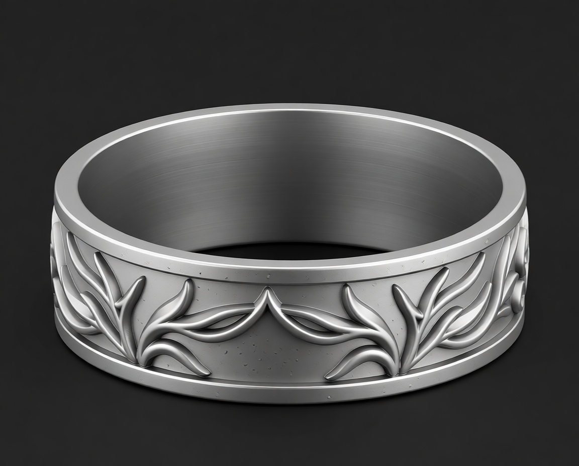 Olive Branch Ring free 3D printable STL