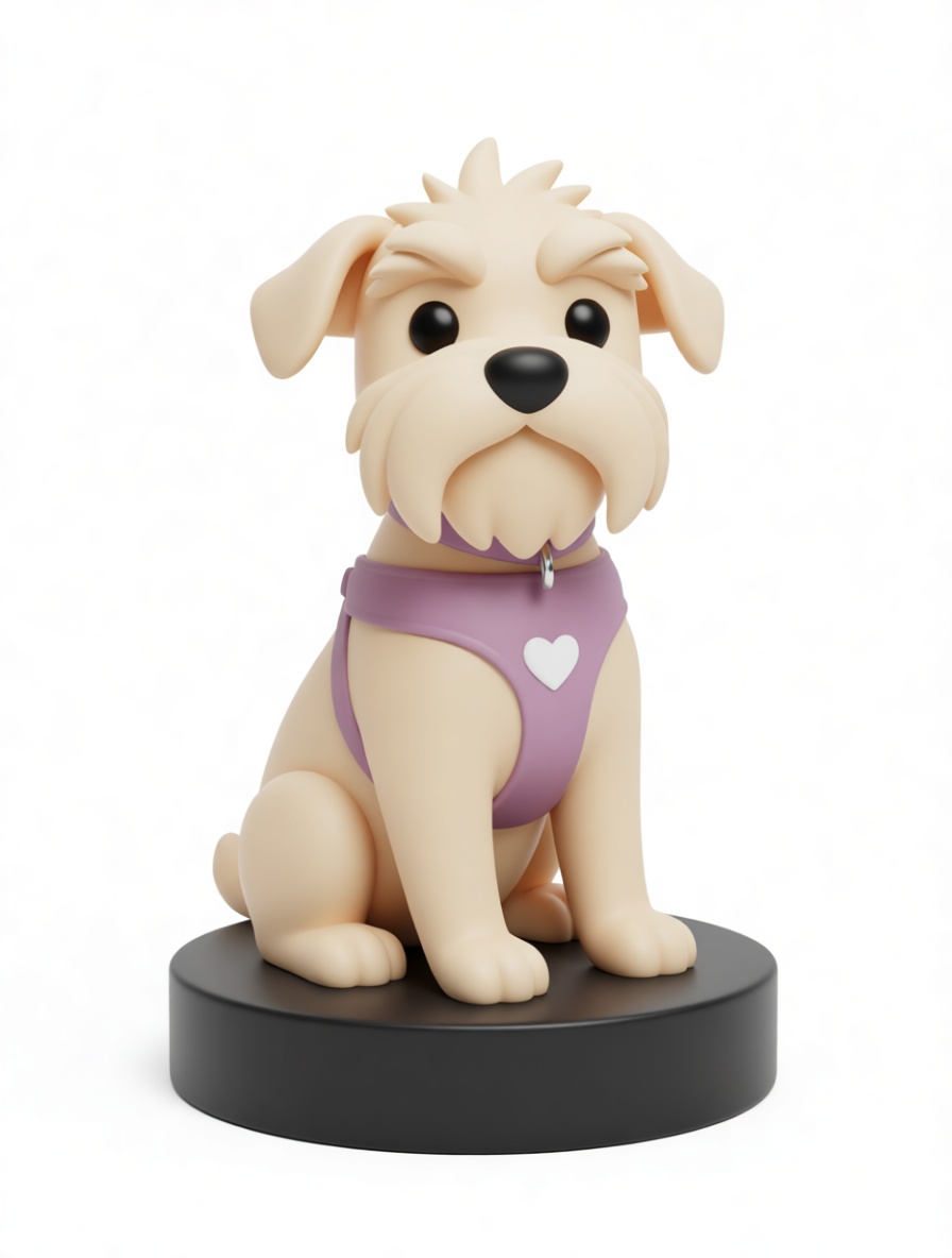 Schnauzer Dog Figurine free 3D printable STL