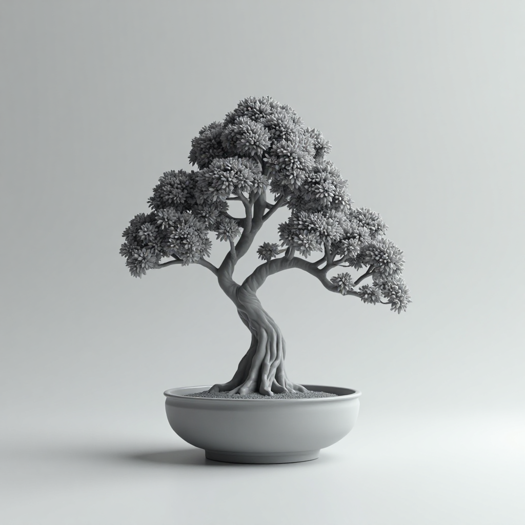 Bonsai Tree Sculpture free 3D printable STL