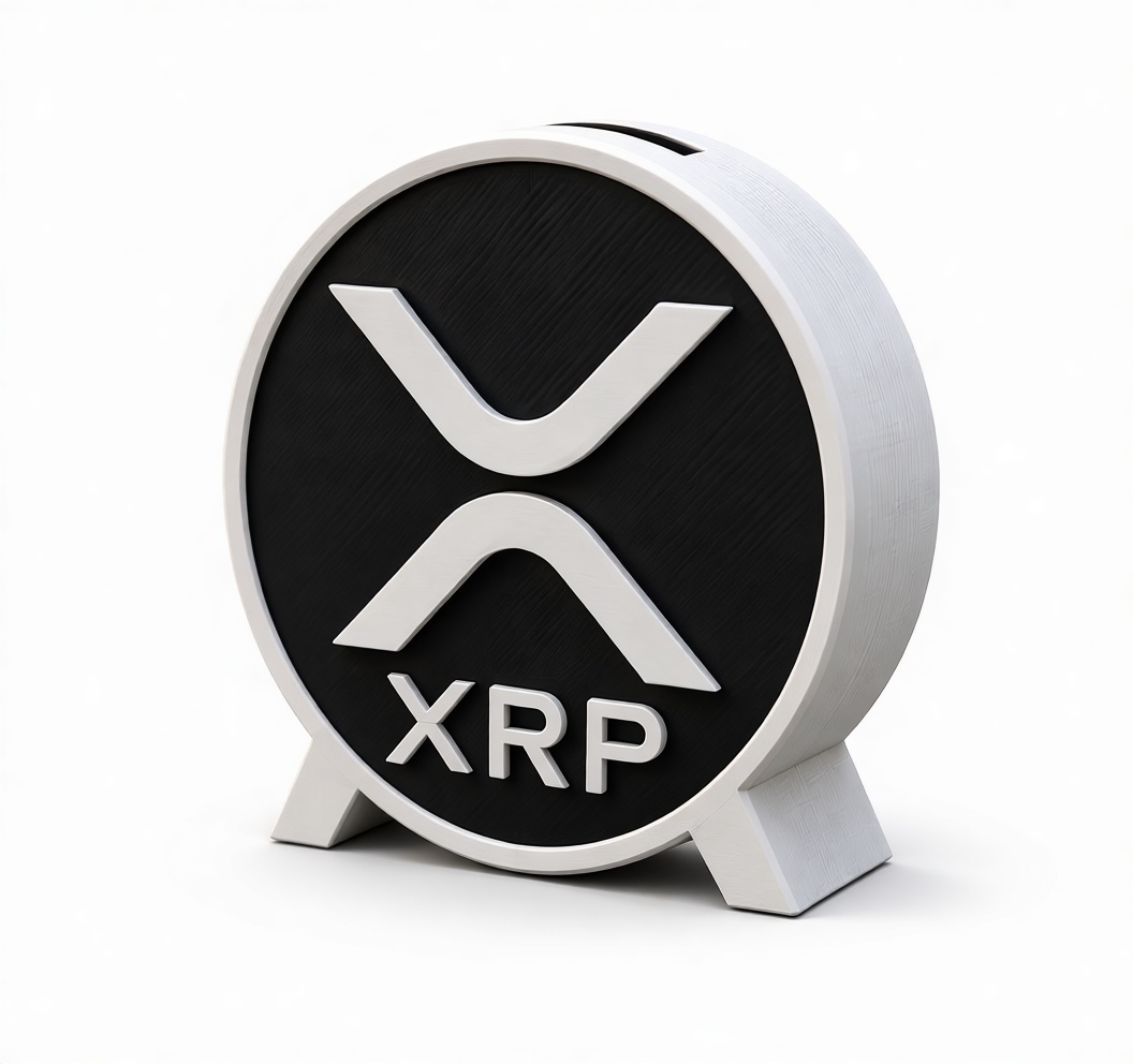 XRP Coin Piggy Bank free 3D printable STL