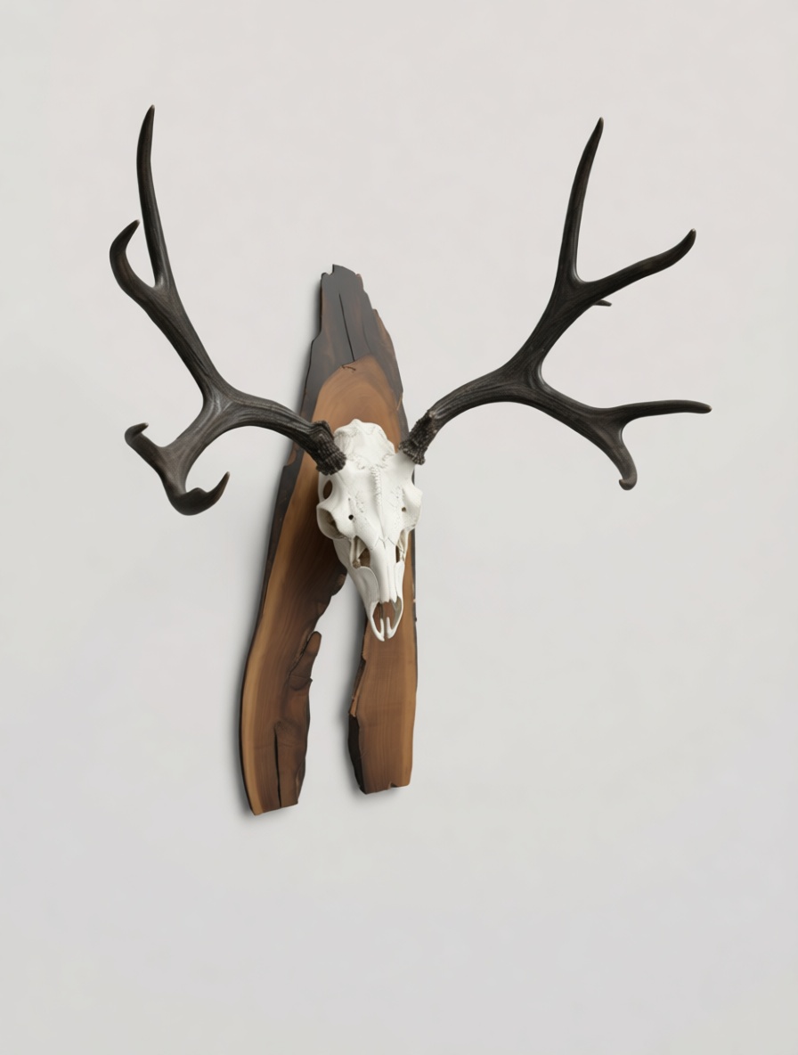 Red Deer Skull Mount free 3D printable STL