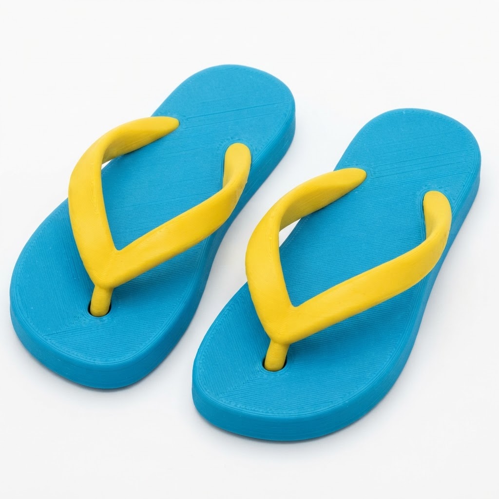 Flip Flop Sandal Model free 3D printable STL