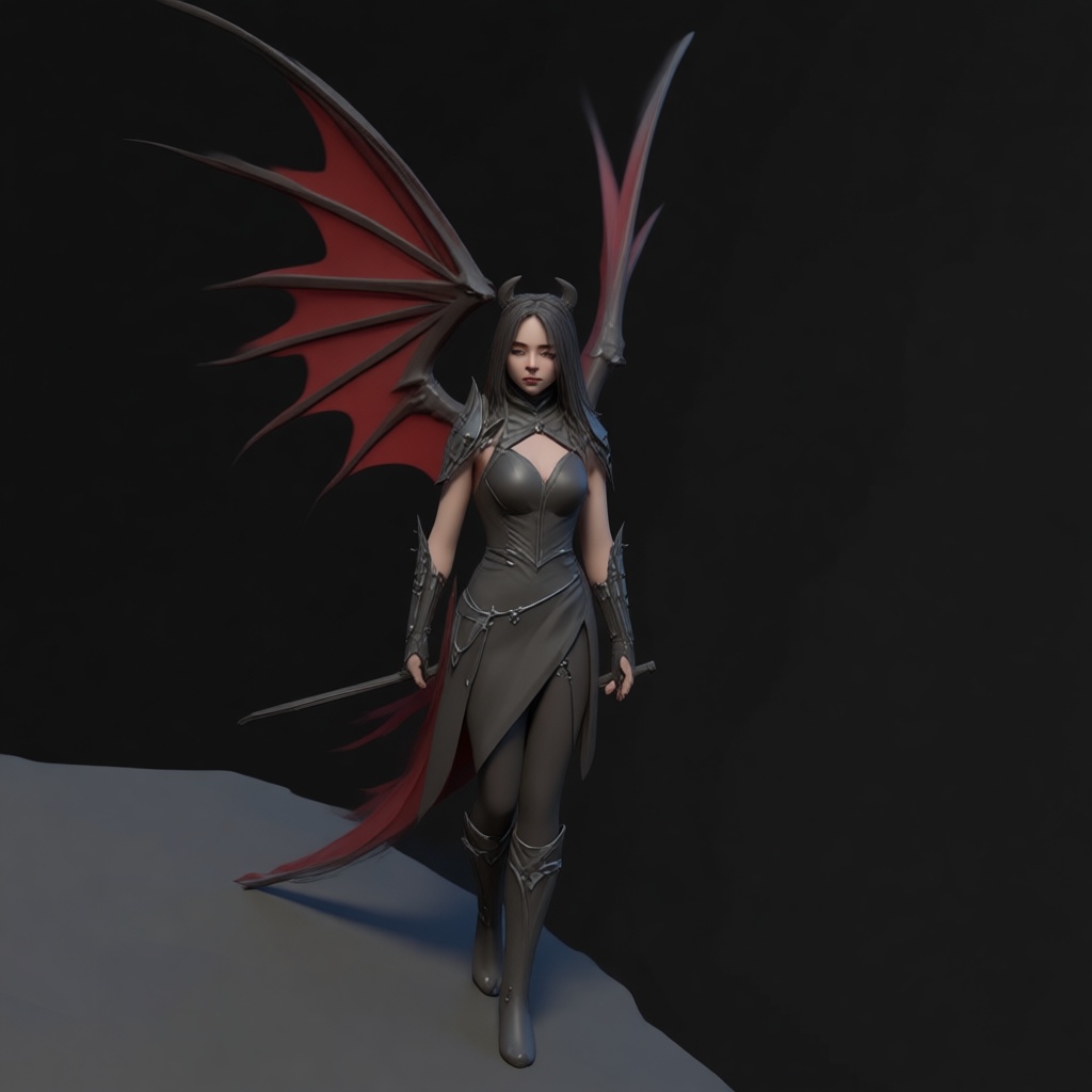 Dark Succubus Figurine free 3D printable STL