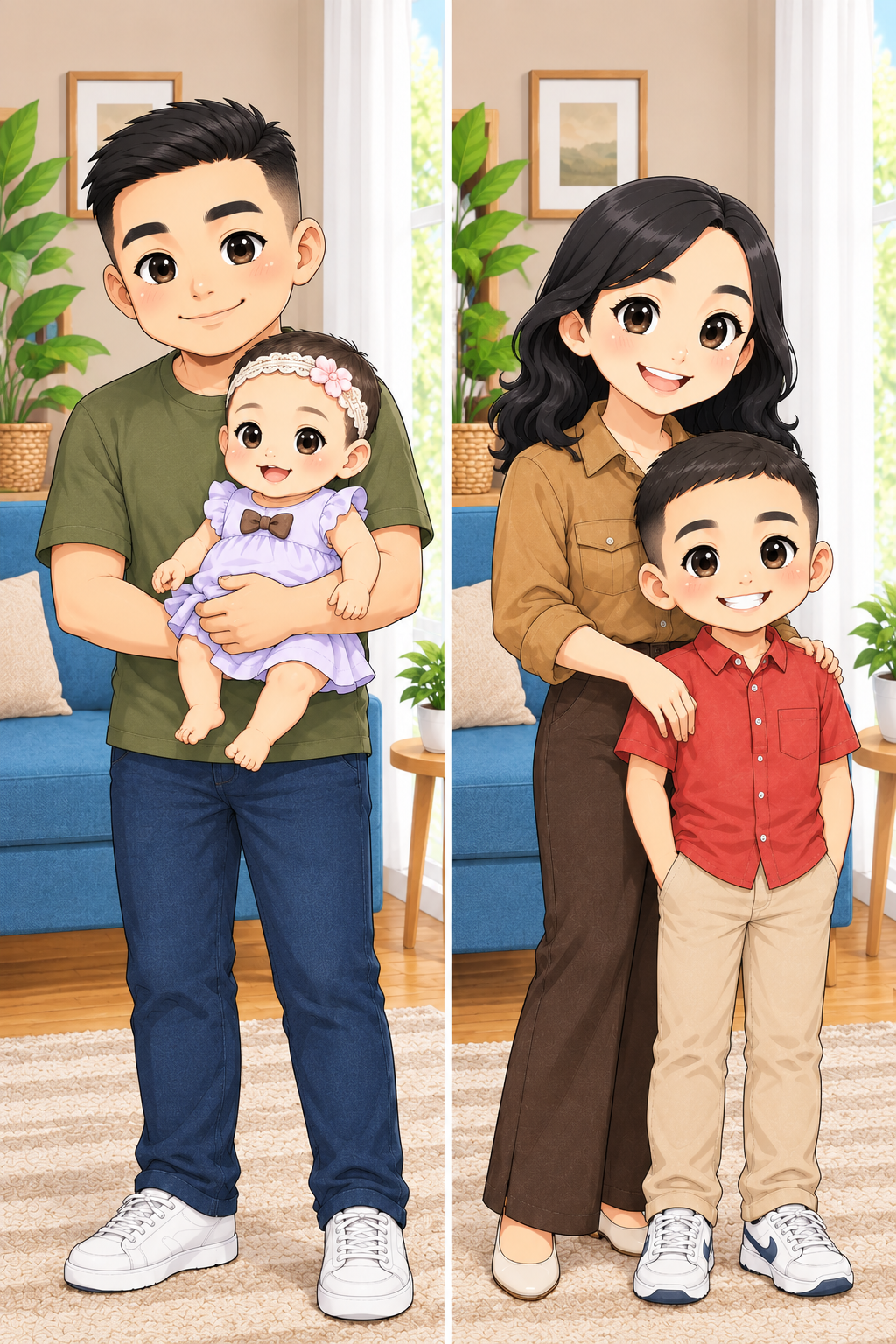 Family Portrait Figurines free 3D printable STL