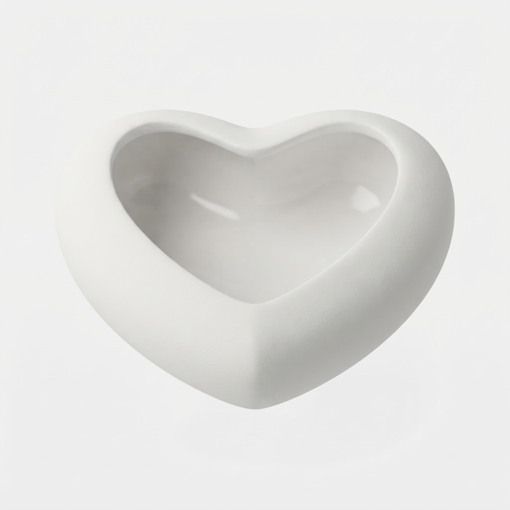 Heart Shaped Bowl free 3D printable STL