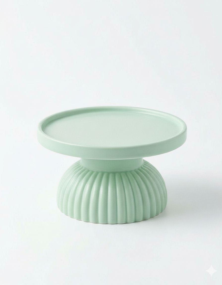 Fluted Cake Stand free 3D printable STL