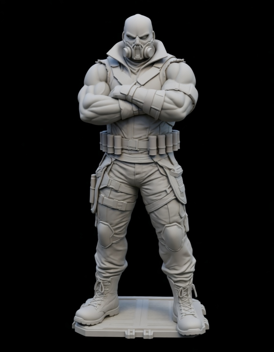 Soldier Tactical Figurine free 3D printable STL