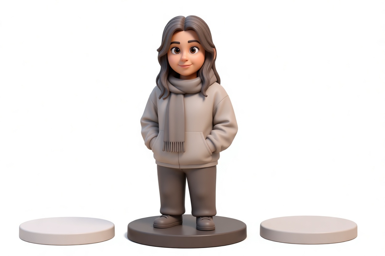 Casual Girl Figurine - Free 3D Printable STL File
