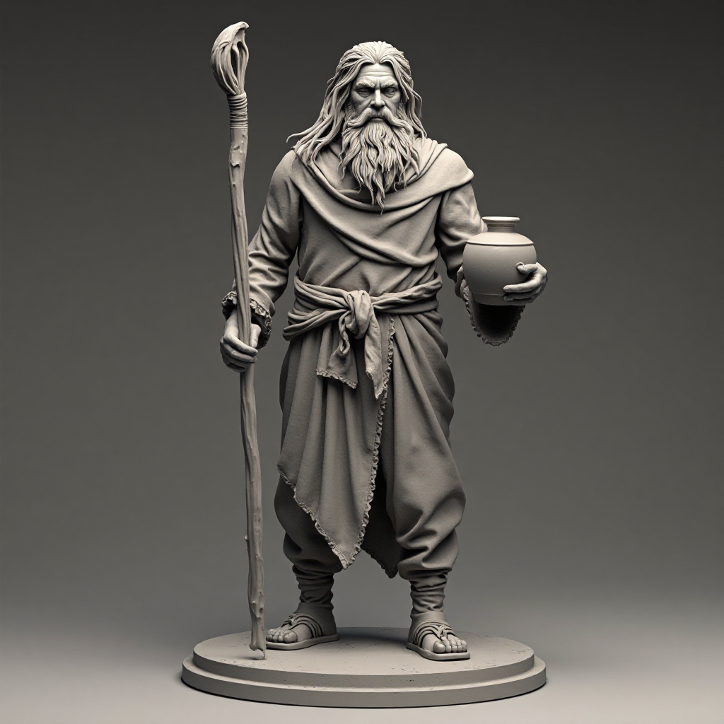 Scraggy Wanderer Figurine free 3D printable STL