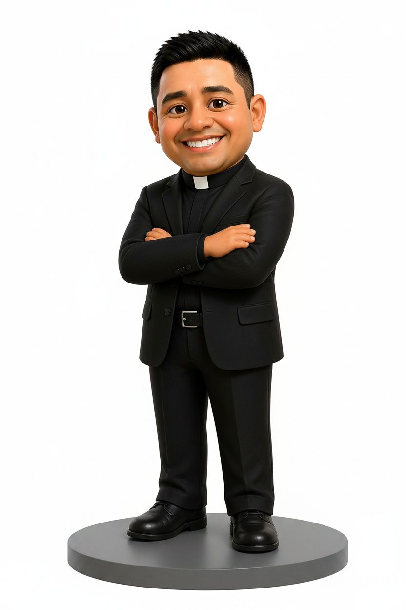 Catholic Priest Figurine free 3D printable STL