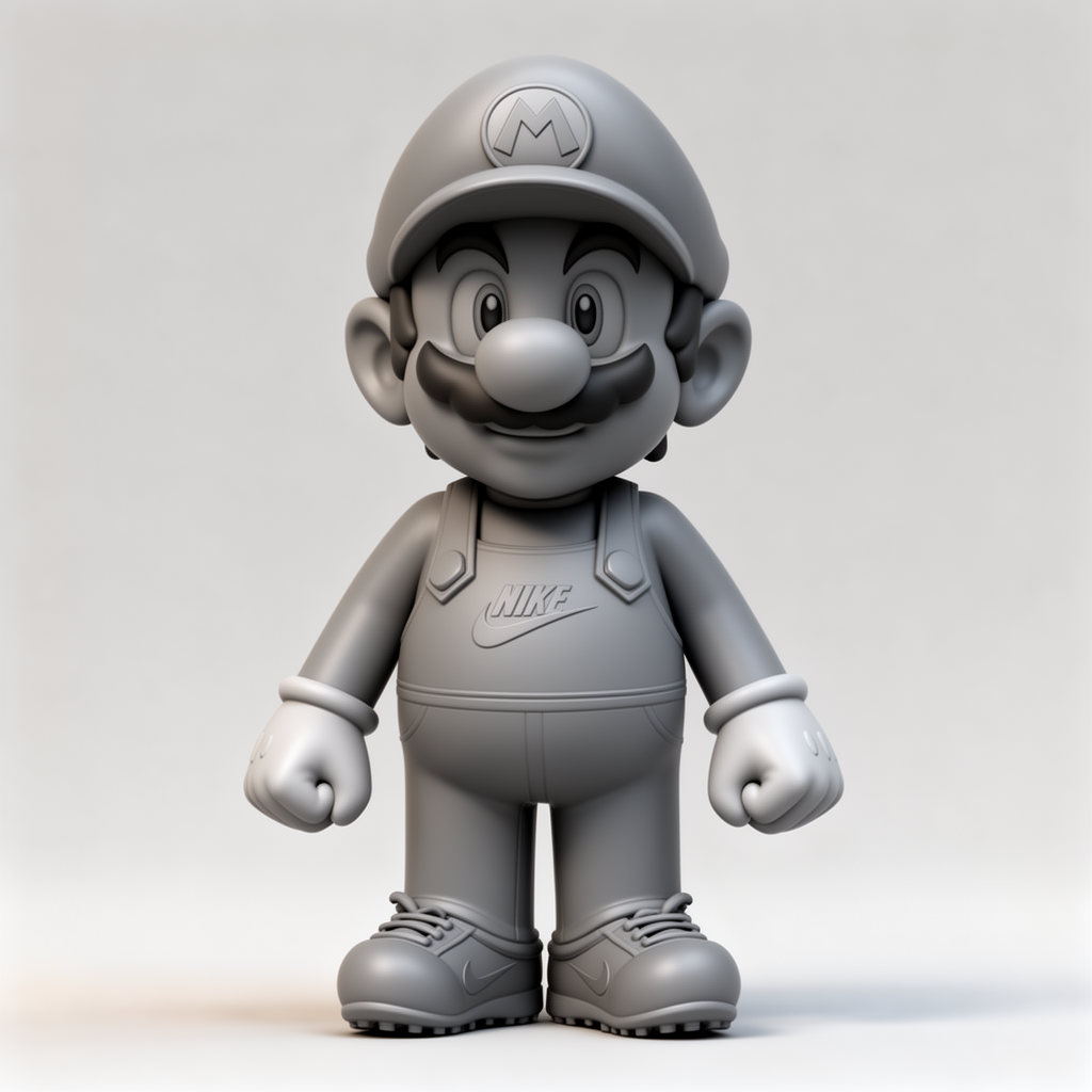 Mario Nike Figurine free 3D printable STL