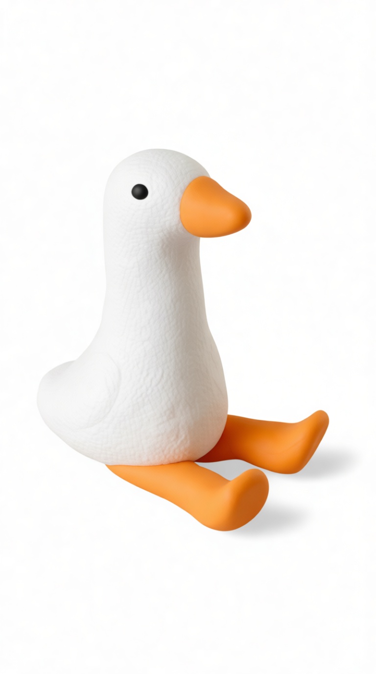 Cute Sitting Duck Figurine free 3D printable STL