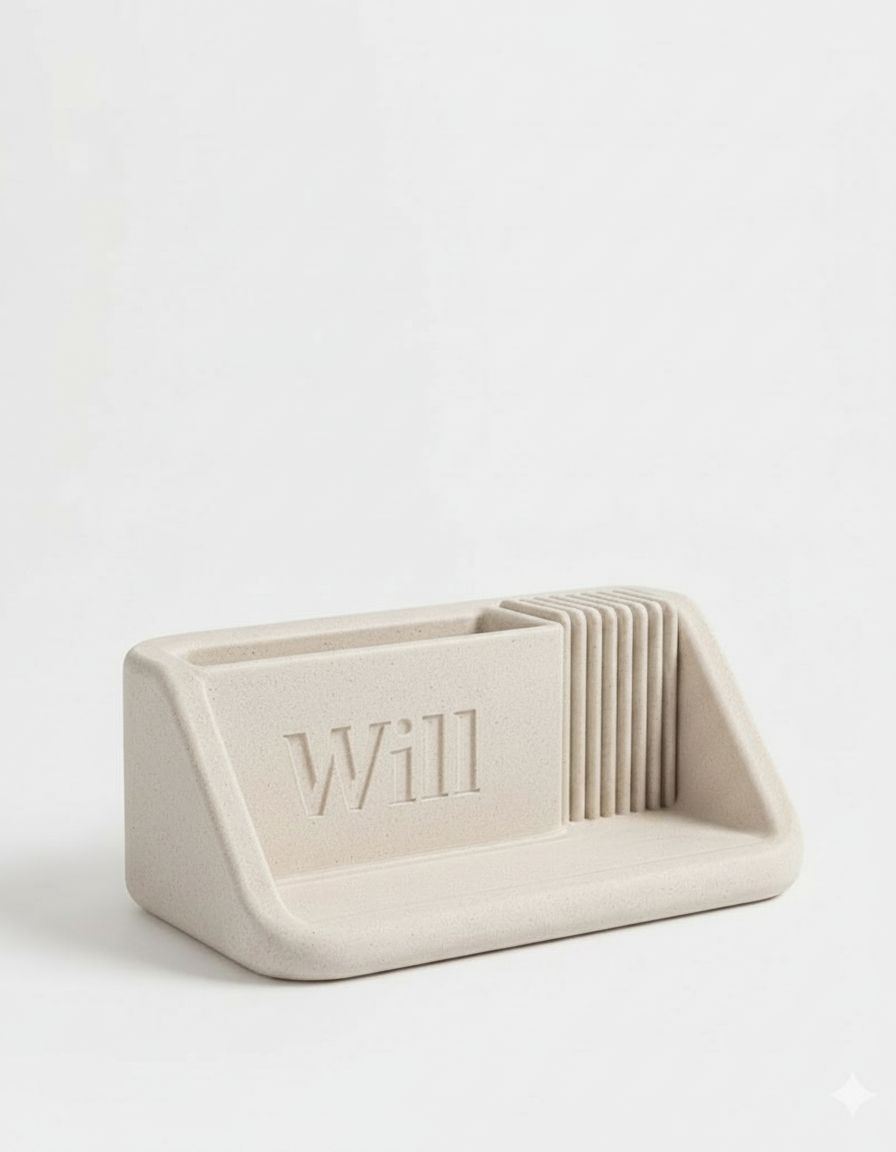 Will Business Card Holder free 3D printable STL