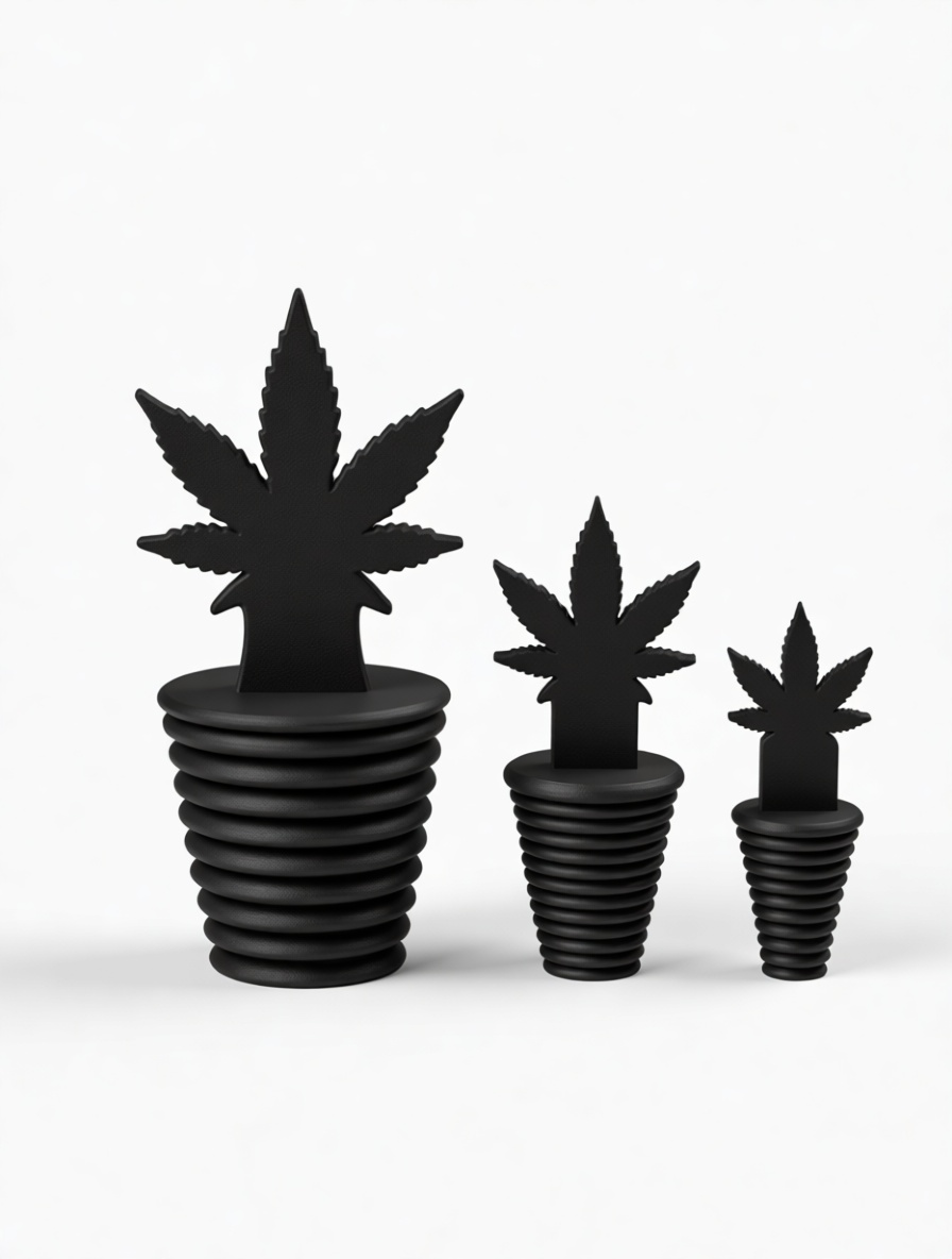 Cannabis Leaf Bottle Stopper free 3D printable STL