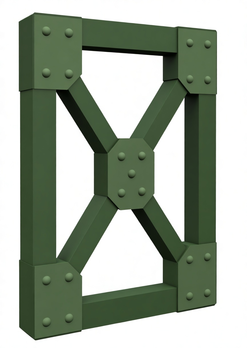 Steel Cross Brace Model free 3D printable STL