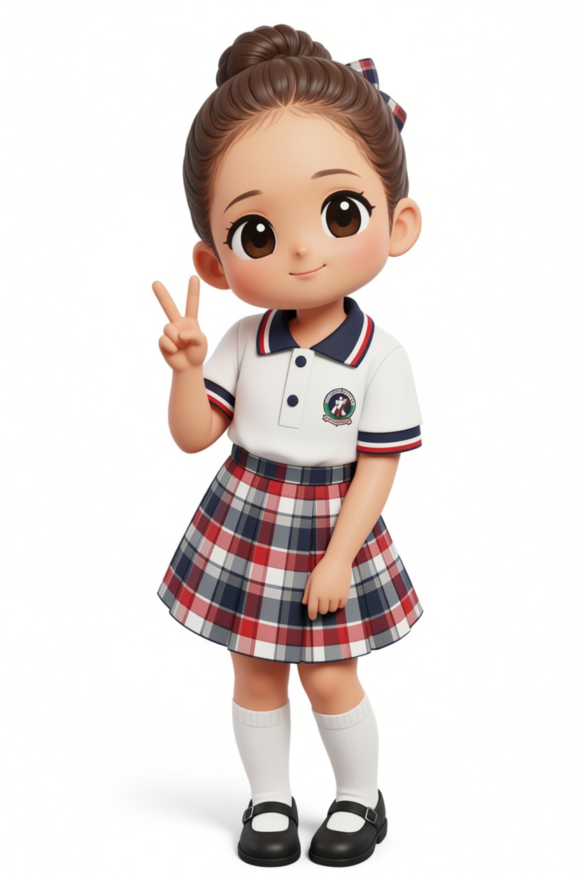 Cute Schoolgirl Figurine free 3D printable STL