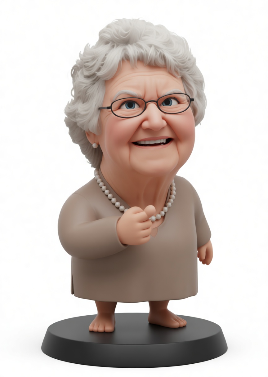 Elderly Woman Figurine free 3D printable STL