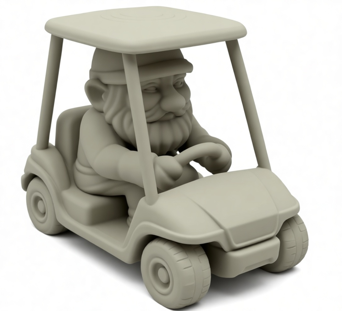 Golf Gnome Figurine free 3D printable STL
