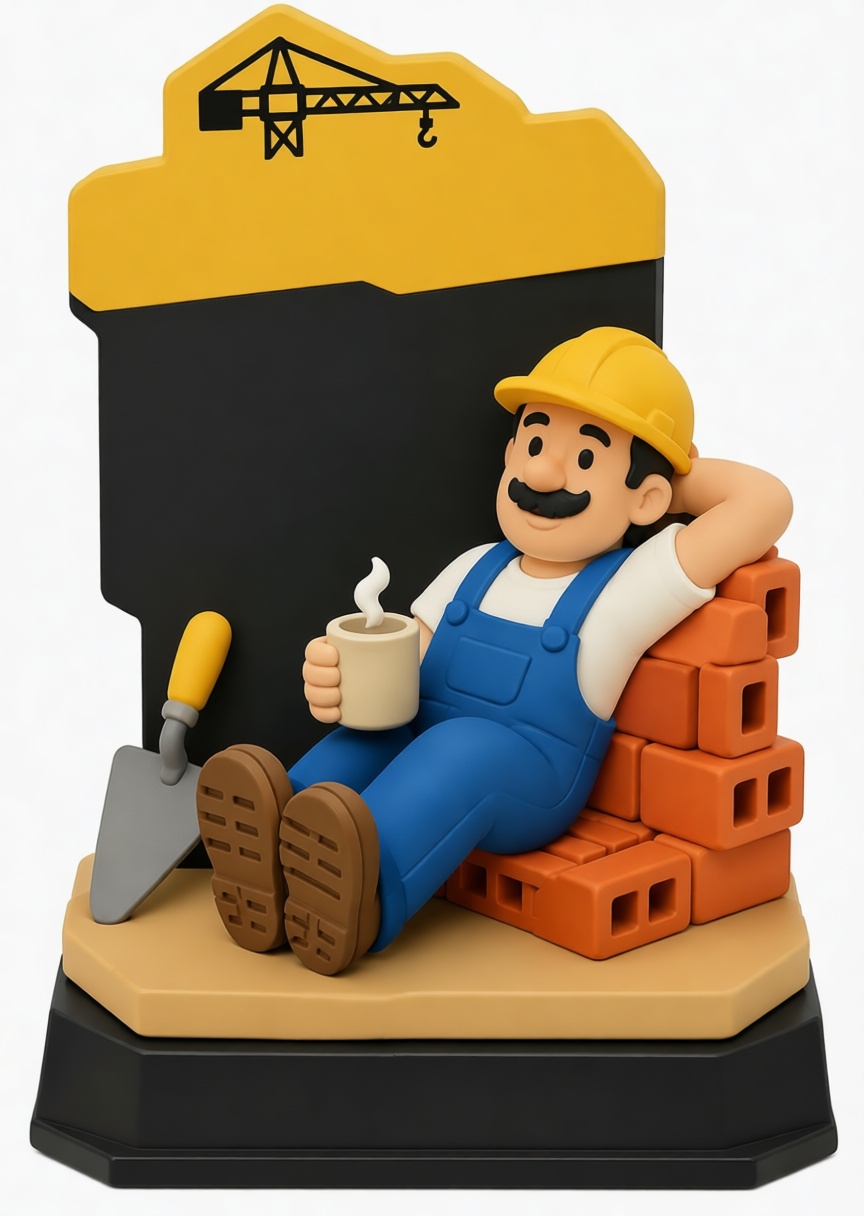 Construction Worker Figurine free 3D printable STL