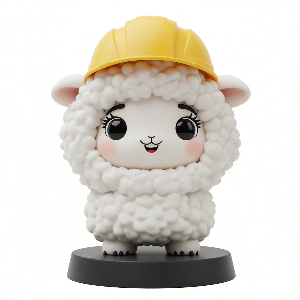 Cute Sheep Figurine free 3D printable STL