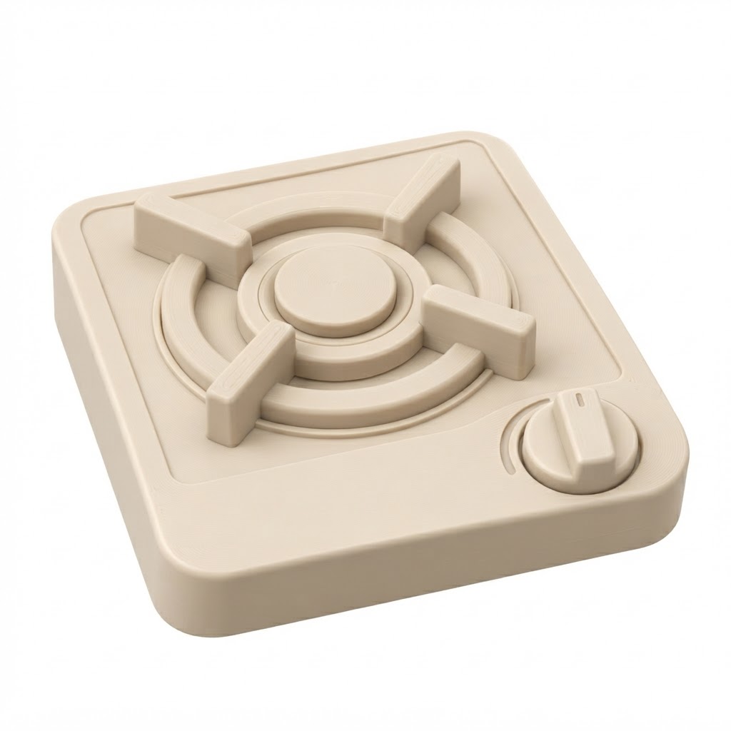 Single Burner Stove Model free 3D printable STL