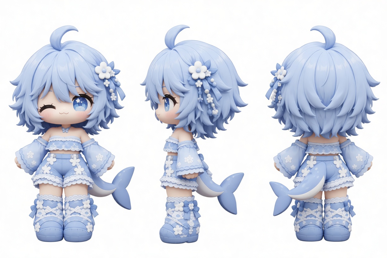 Ganyu Chibi Figurine - Free 3D Printable STL File
