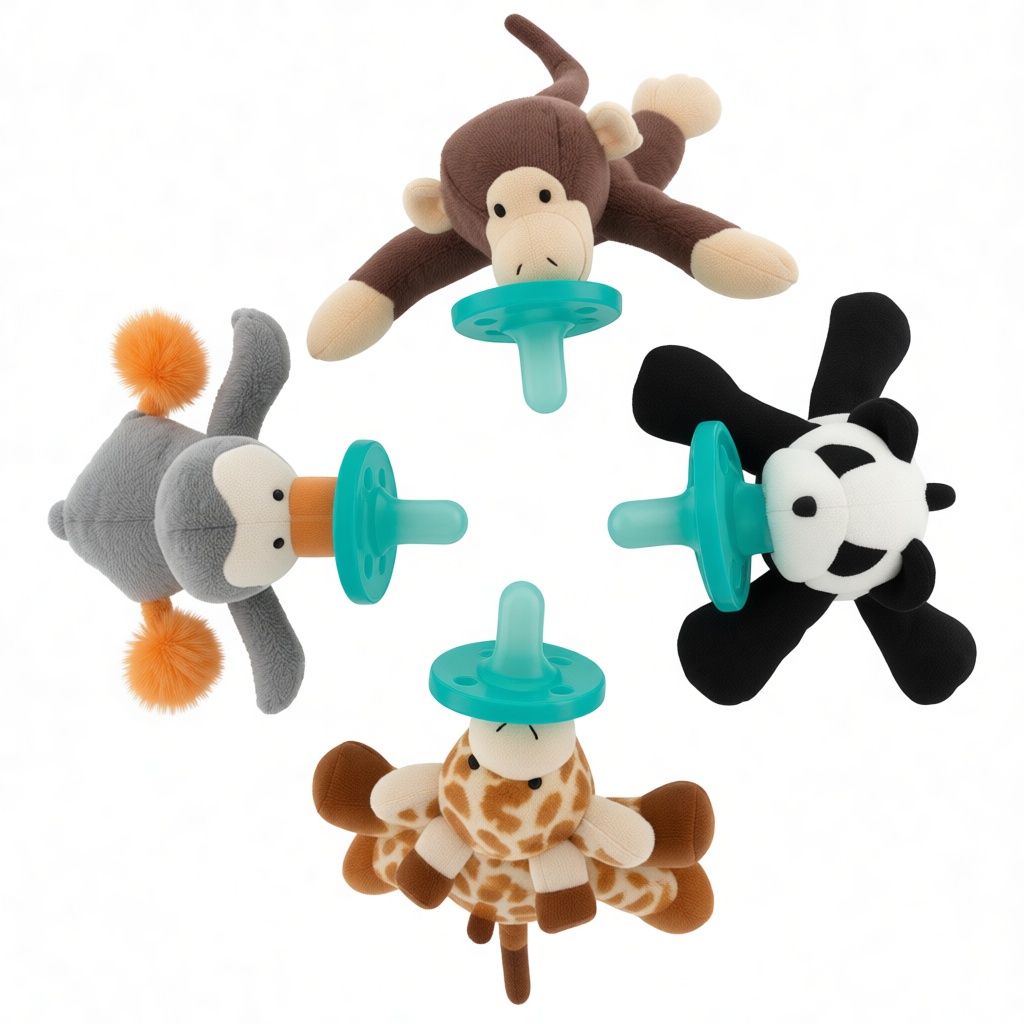 Animal Pacifier Holders free 3D printable STL