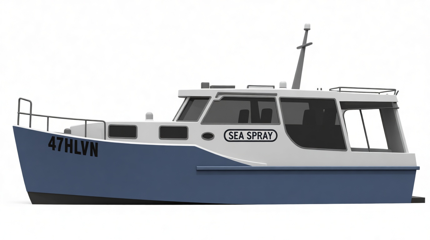 Sea Spray Fishing Boat Model free 3D printable STL