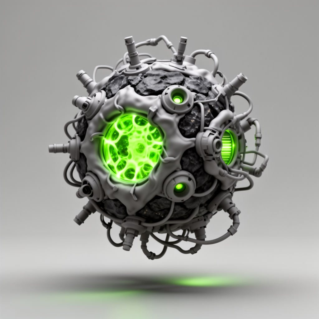 Chrome Spore Mine Figurine free 3D printable STL