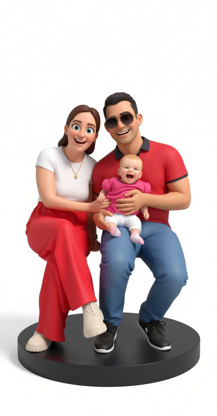 Happy Family Figurine free 3D printable STL
