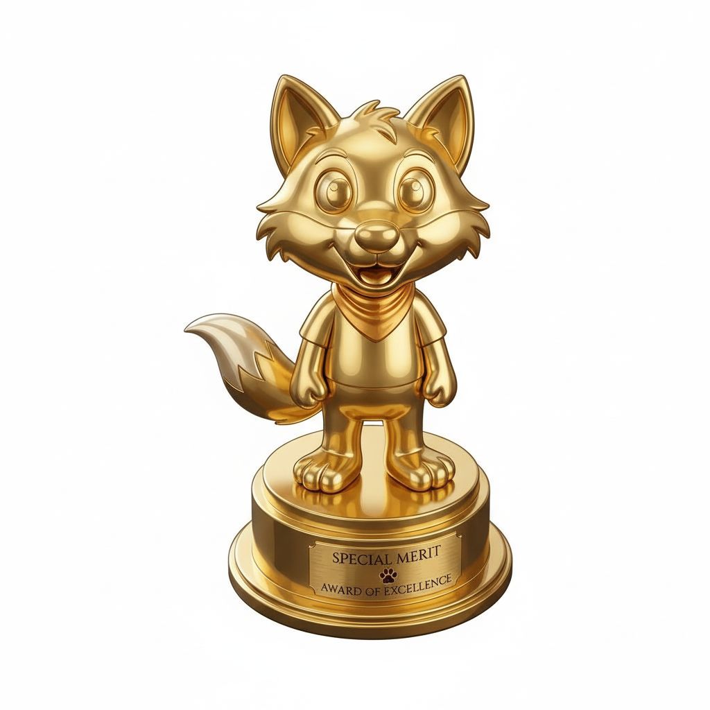 Fox Award Trophy free 3D printable STL