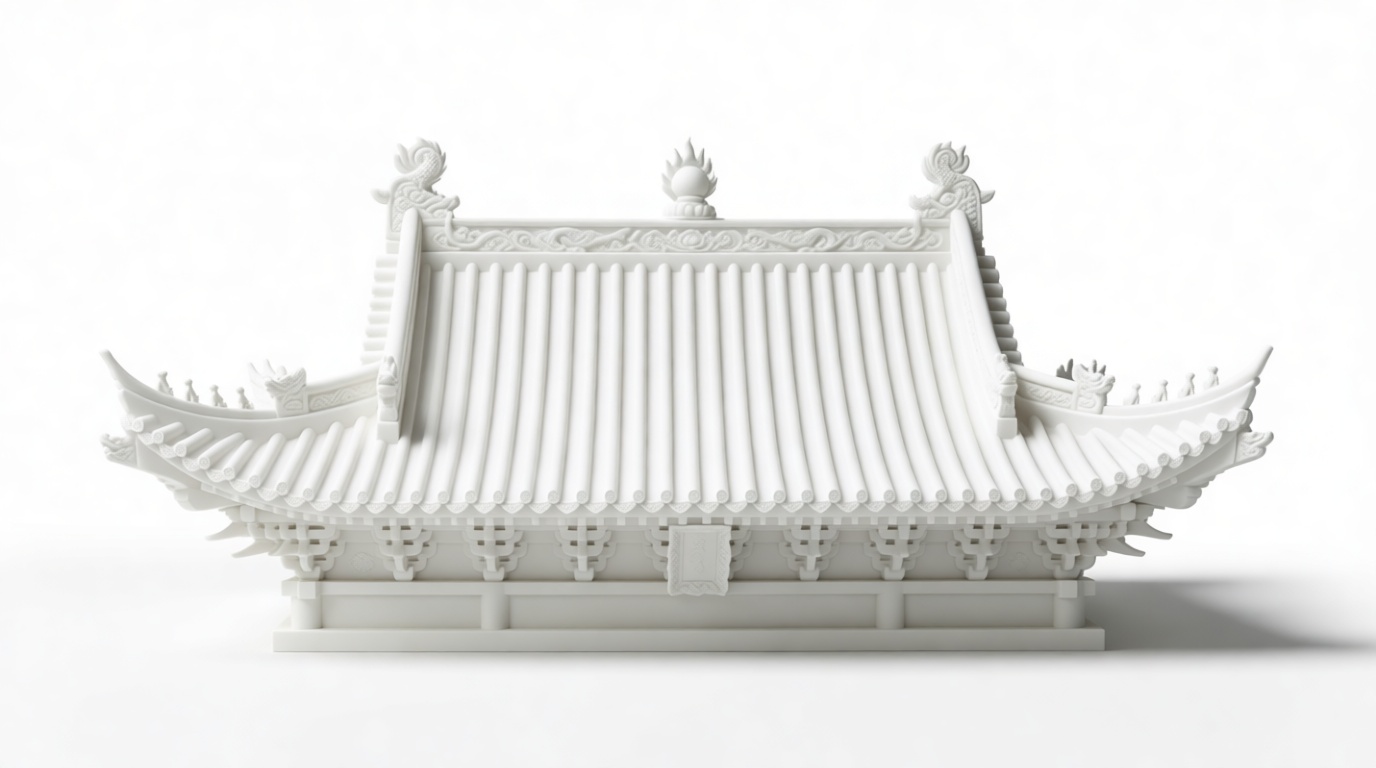 Traditional East Asian Roof Model free 3D printable STL
