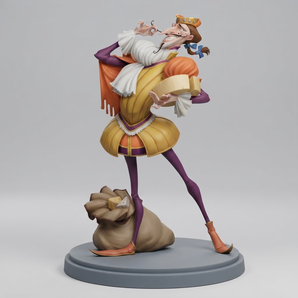 Cheese Merchant Figurine free 3D printable STL