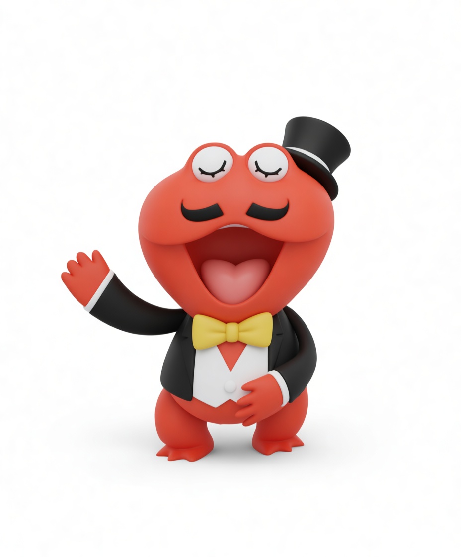 Gentleman Frog Figurine free 3D printable STL