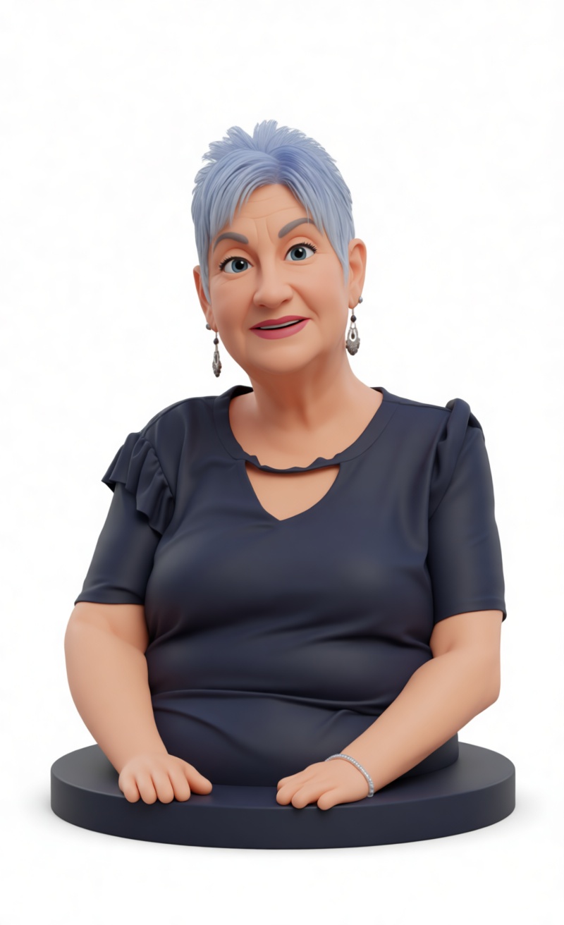 Senior Woman Bust free 3D printable STL