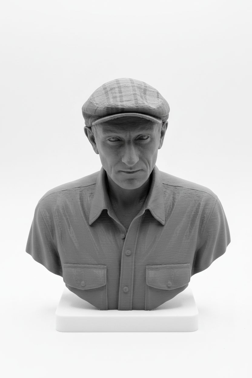 Realistic Male Bust Sculpture free 3D printable STL