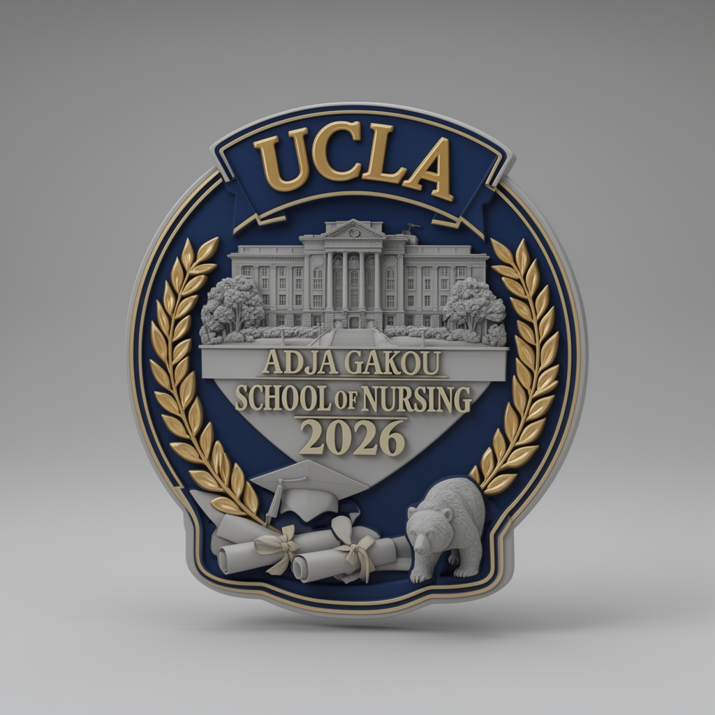 UCLA Graduation Plaque free 3D printable STL