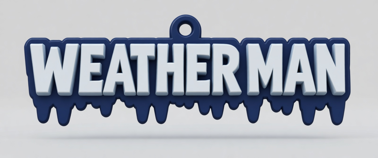 Weatherman Keychain free 3D printable STL