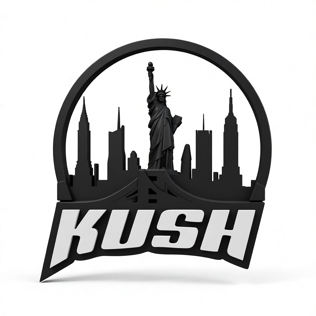 New York City Skyline Emblem free 3D printable STL