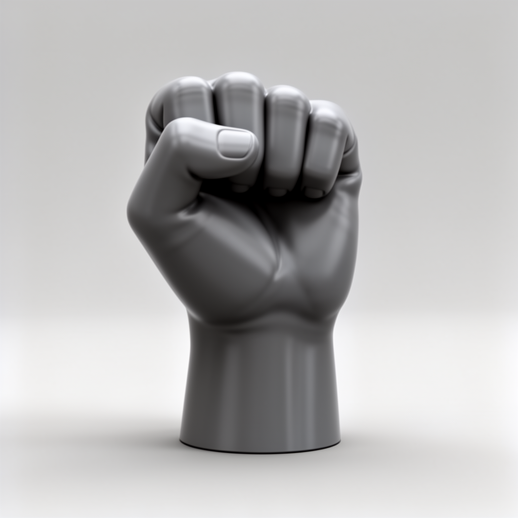 Fist Hand Sculpture free 3D printable STL