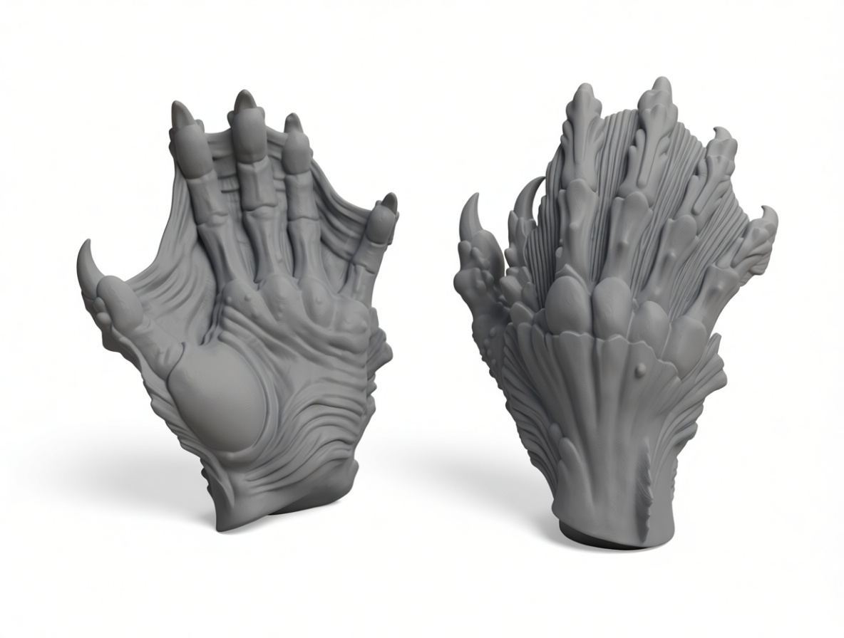 Dragon Claw Gauntlet free 3D printable STL