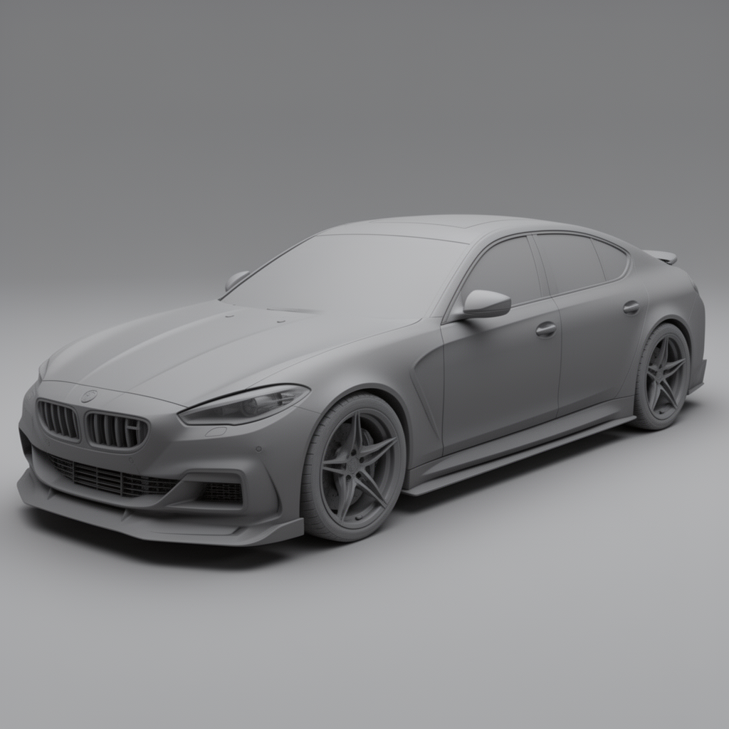 BMW M5 E90 Porsche Panamera Model free 3D printable STL