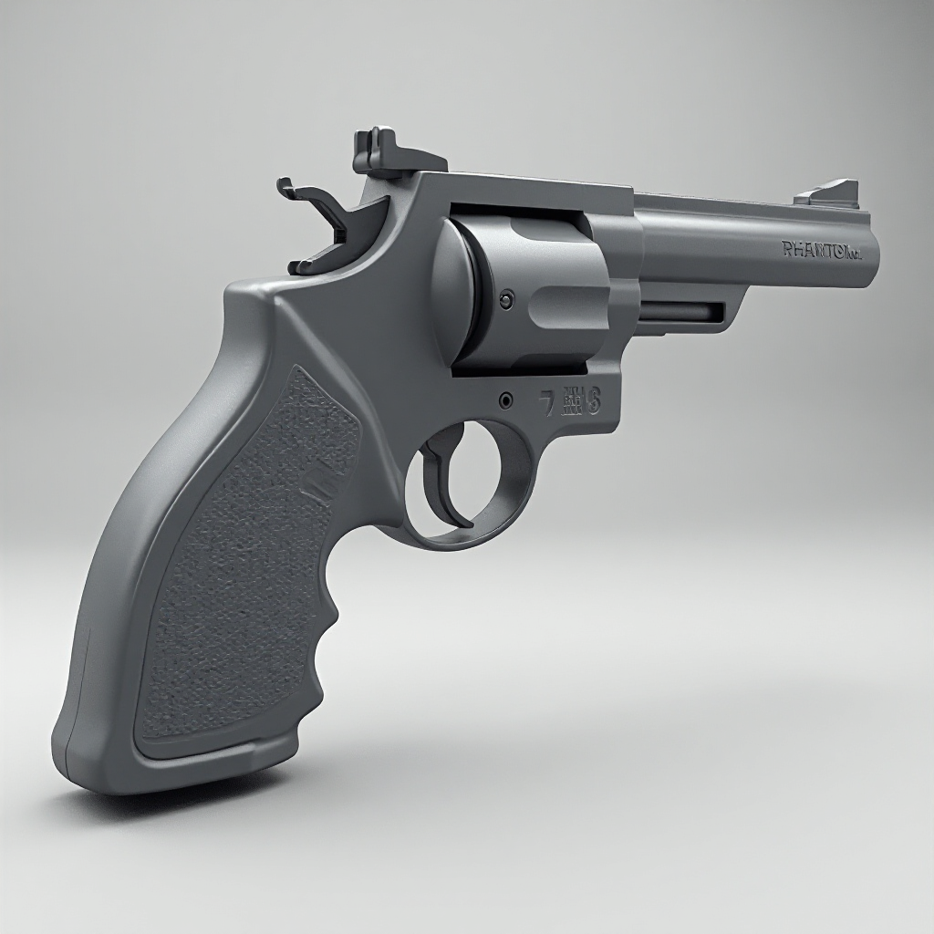 PHANTOM-R6 Tactical Revolver free 3D printable STL