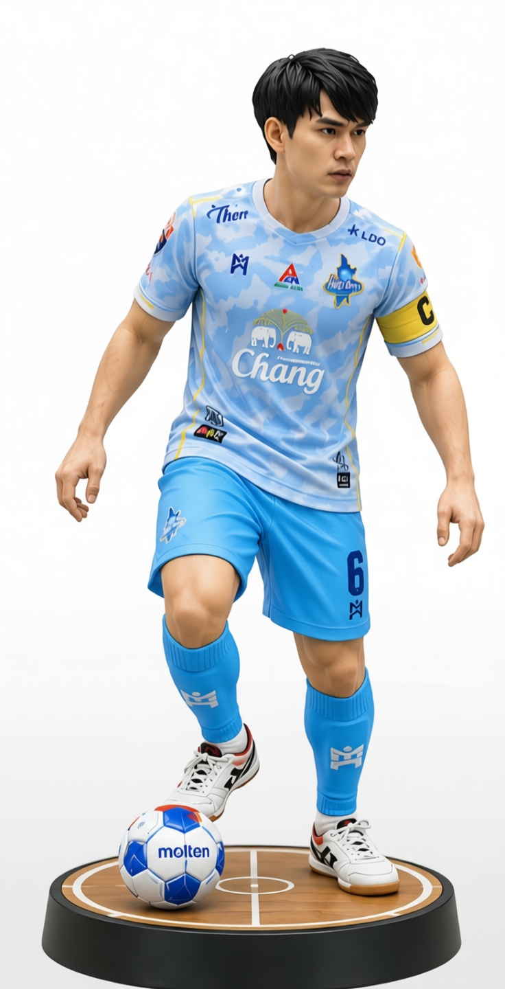 Thai Football Player Figurine free 3D printable STL