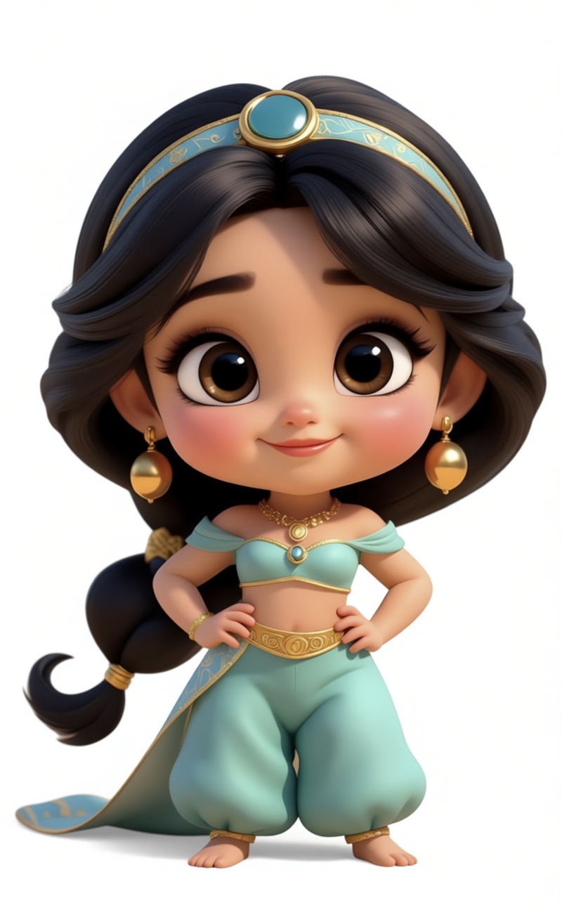 Jasmine Princess Figurine free 3D printable STL