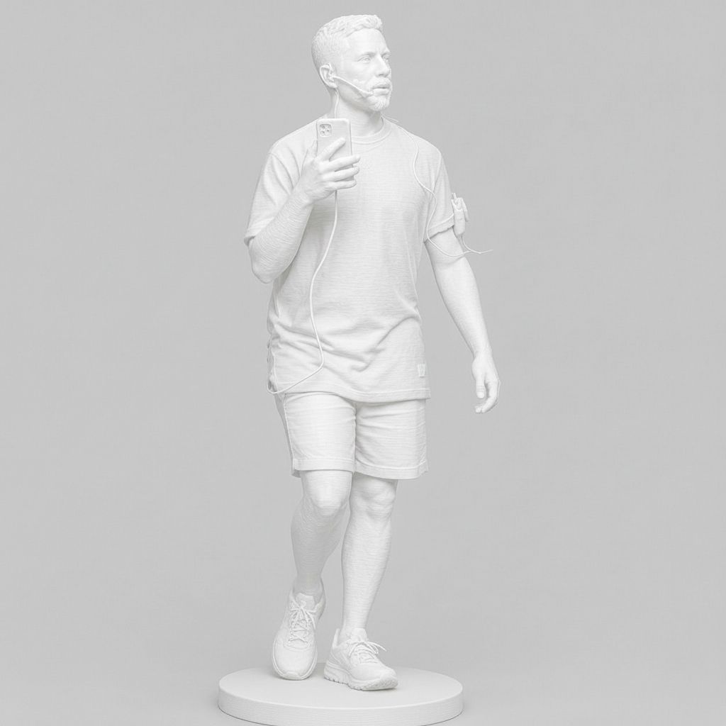 Jogger Man Figurine free 3D printable STL