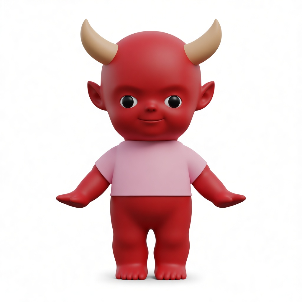Cute Demon Baby Figurine free 3D printable STL