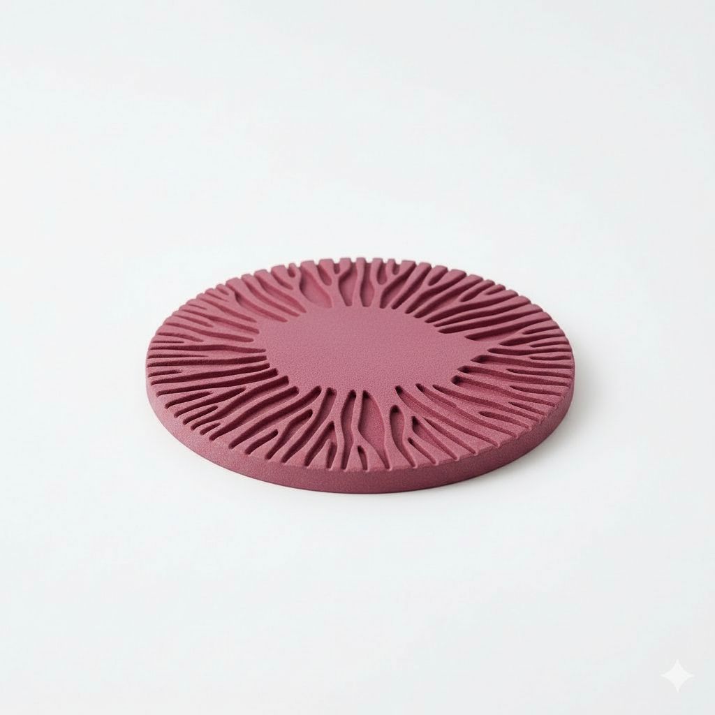 Abstract Coral Coaster free 3D printable STL