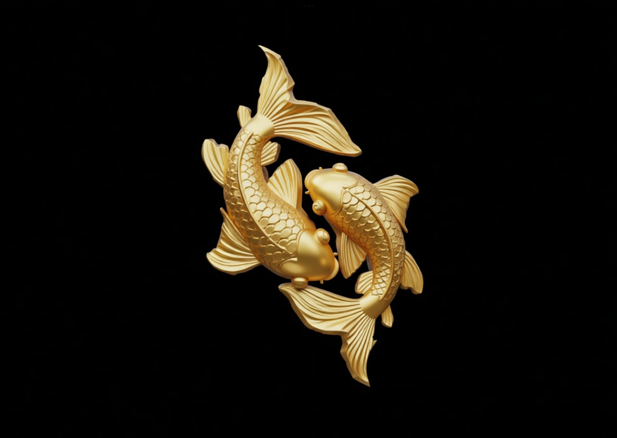 Koi Fish Sculpture free 3D printable STL